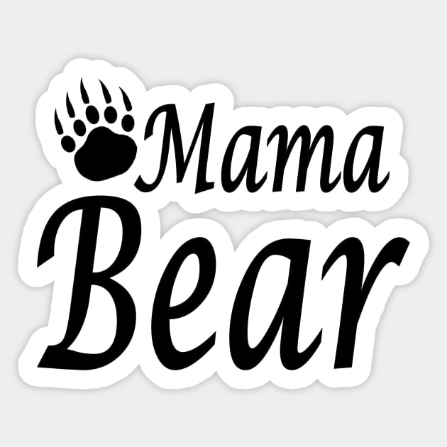 Mama Bear for wonderful women Sticker by pickledpossums